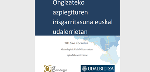 Ongizateko azpiegituren irisgarritasuna euskal udalerrietan