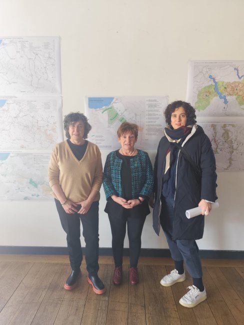 Helene Larralde, Anjeles Iztueta eta Miriam Herrero